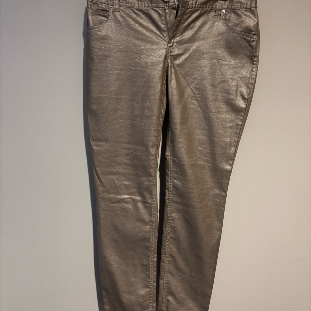 Inc Metallic Silver Jeans